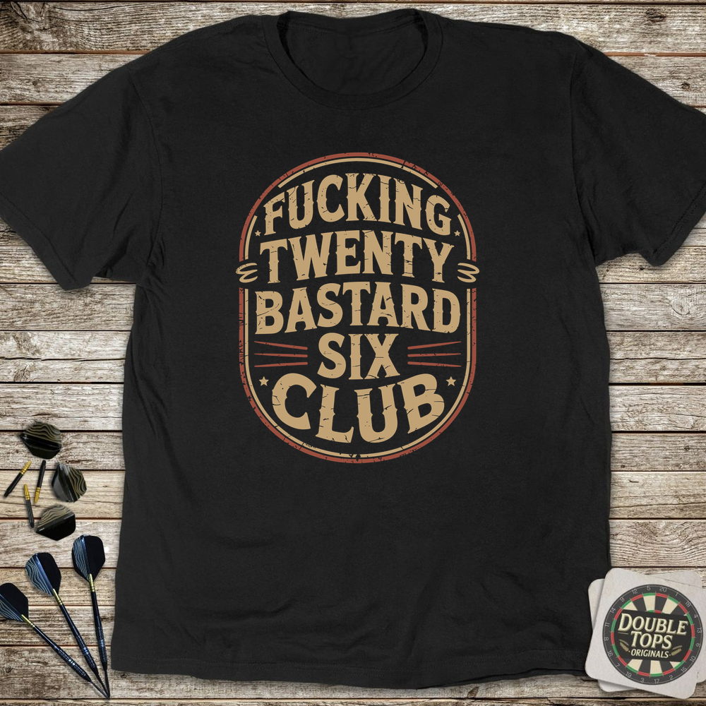 Twenty Six Club Badge T-Shirt - Black