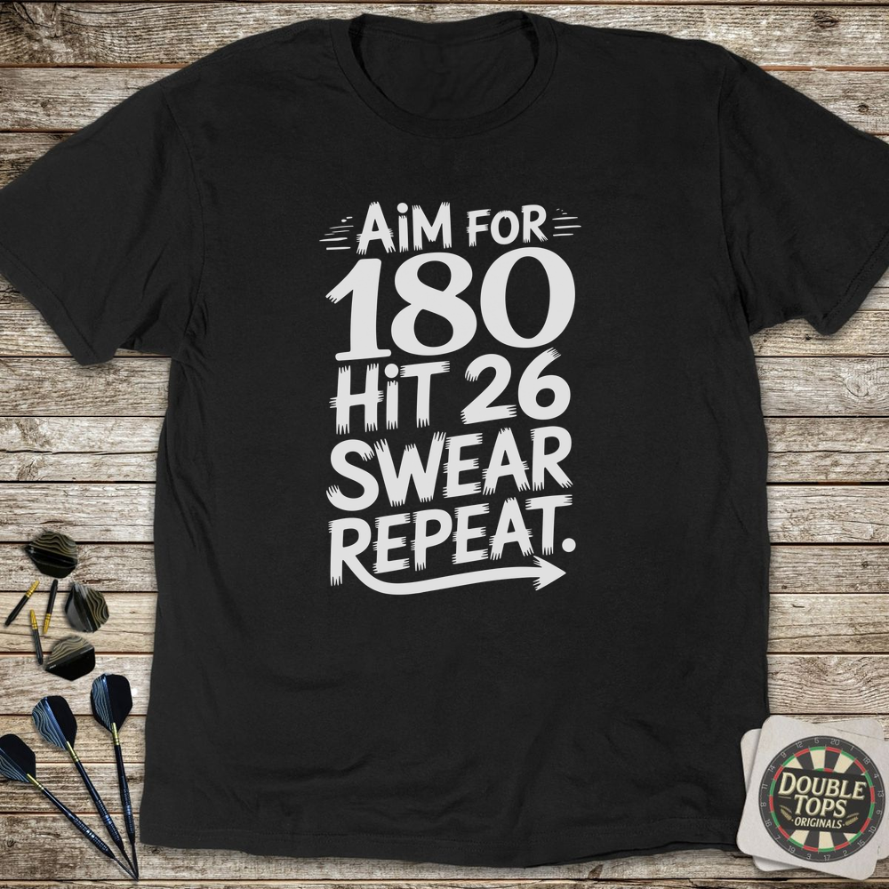 Aim For 180 Hit 26 T-Shirt - Black