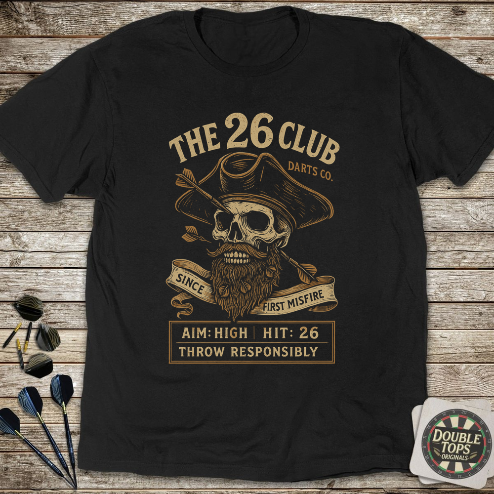 The 26 Club Darts Co T-Shirt - Black