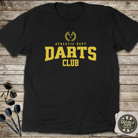 Athletic Dept Darts Club T-Shirt - Black