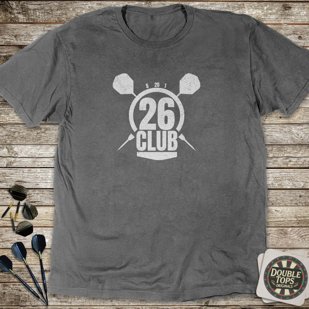 26 Club Badge T-Shirt - Charcoal