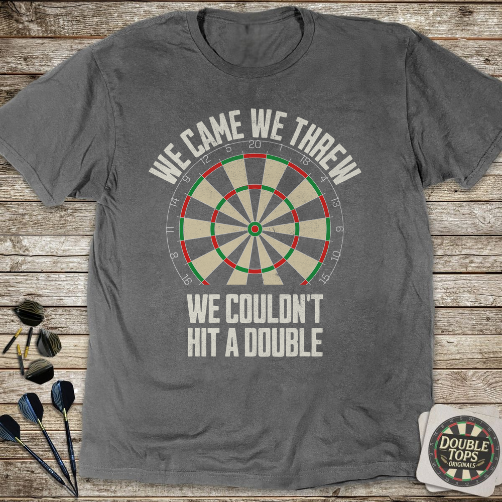 We Couldn't Hit A Double T-Shirt - Charcoal