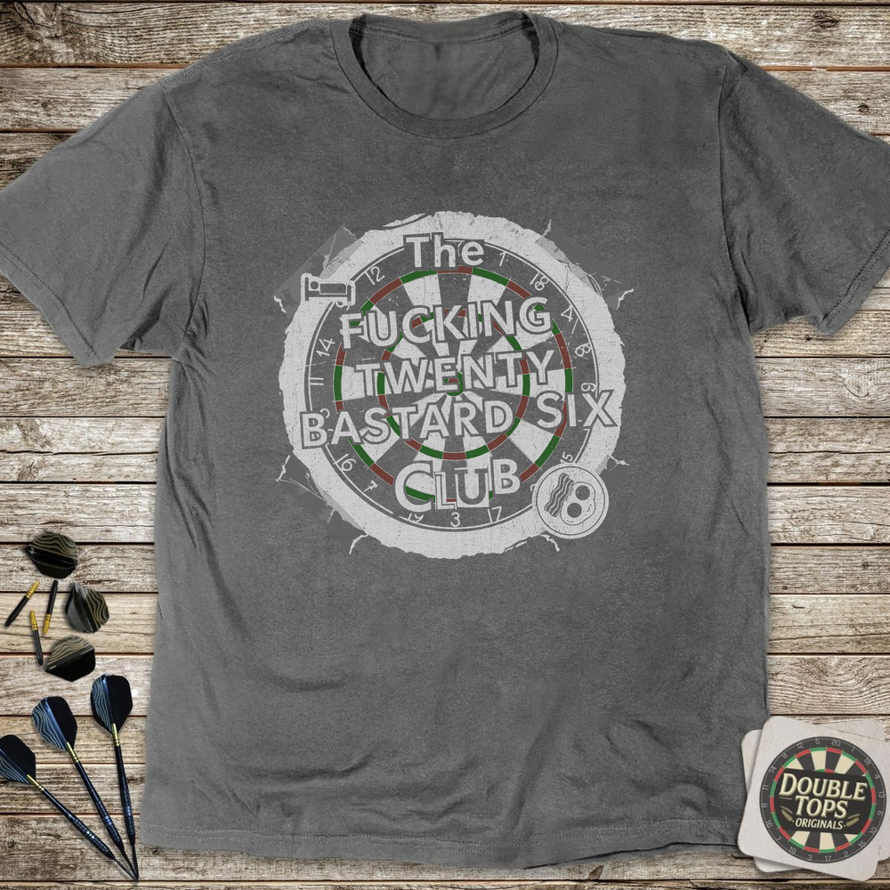 Effing Twenty Bastard Six Club T-Shirt - Charcoal