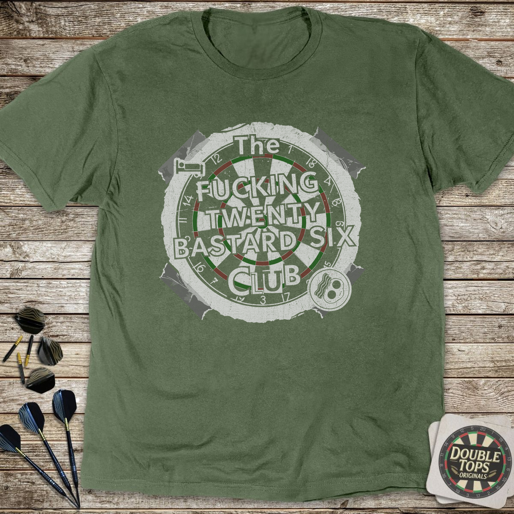 Effing Twenty Bastard Six Club T-Shirt - Military Green
