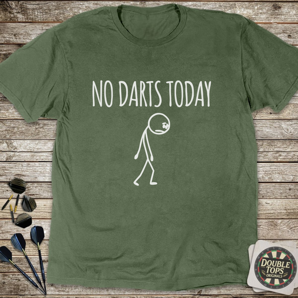 No Darts T-Shirt - Military Green