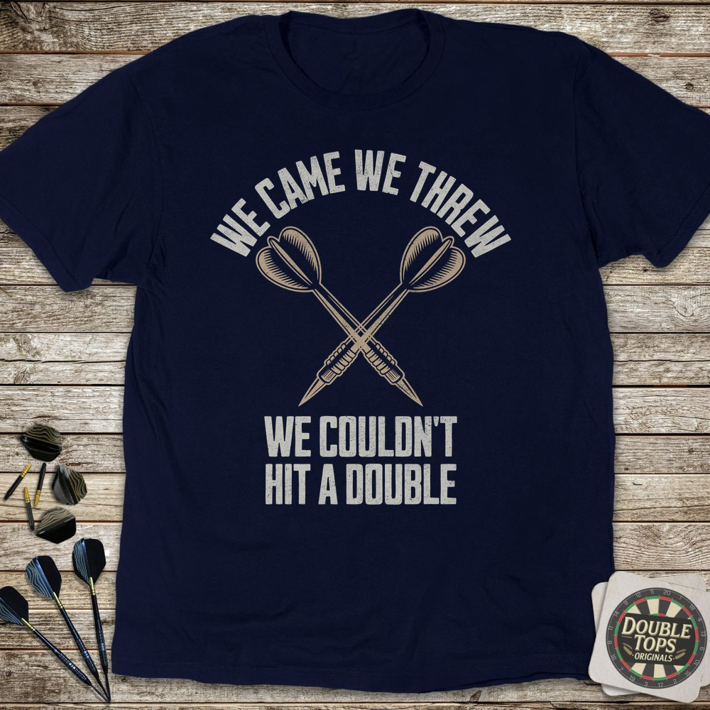 We Came We Threw T-Shirt - Navy
