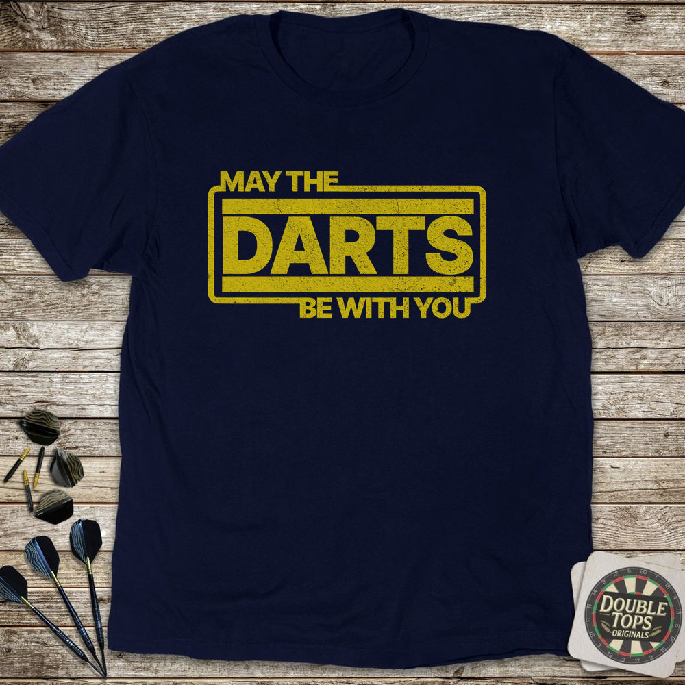 May The Darts Be With You T-Shirt - Navy