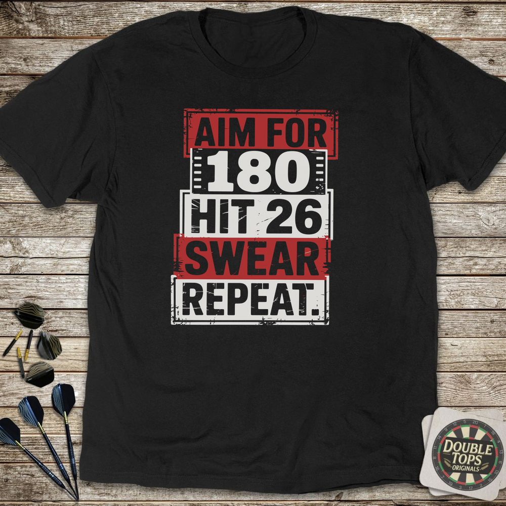 Aim For 180 T-Shirt - Black