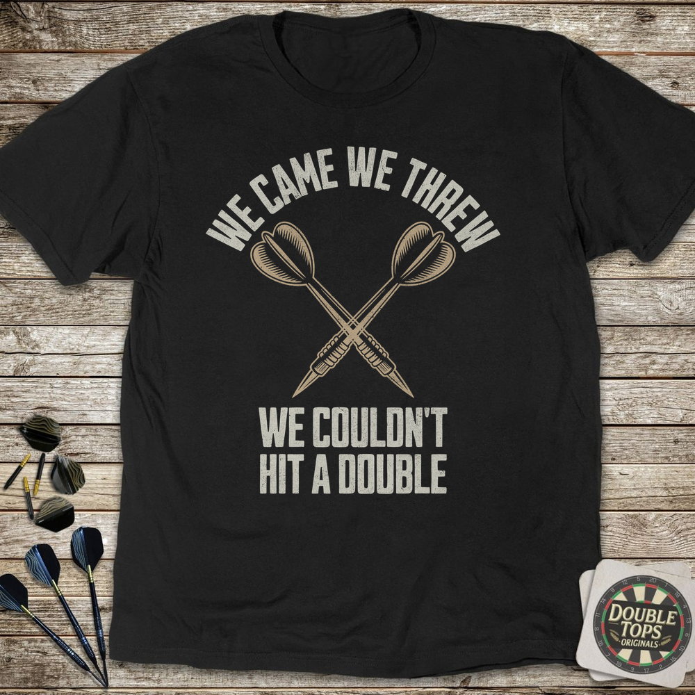 We Came We Threw T-Shirt - Black