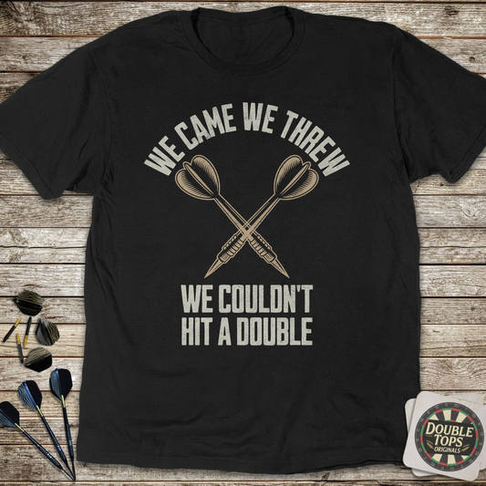 We Came We Threw T-Shirt - Black