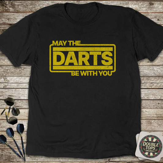 May The Darts Be With You T-Shirt - Black