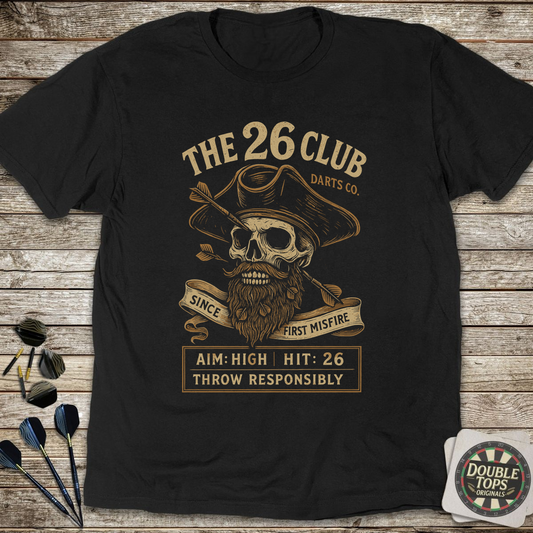 The 26 Club Darts Co T-Shirt - Black