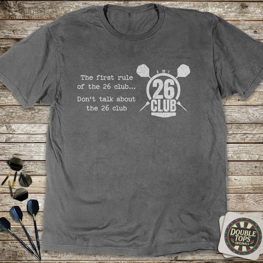 The First Rule Of The 26 Club T-Shirt - Charcoal