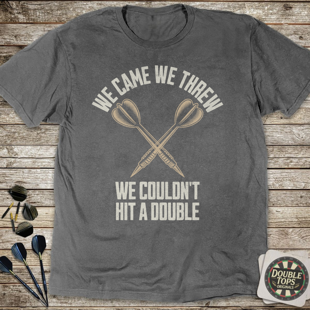 We Came We Threw T-Shirt - Charcoal