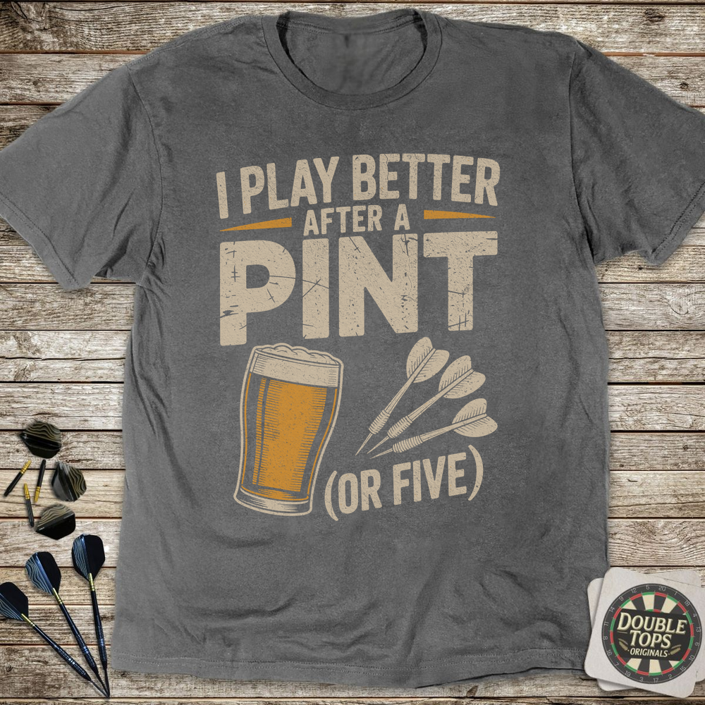 A Pint Or Five T-Shirt - Charcoal
