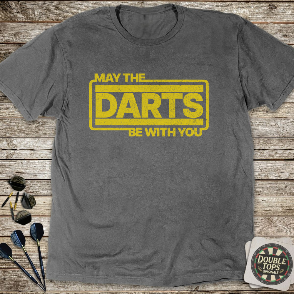 May The Darts Be With You T-Shirt - Charcoal