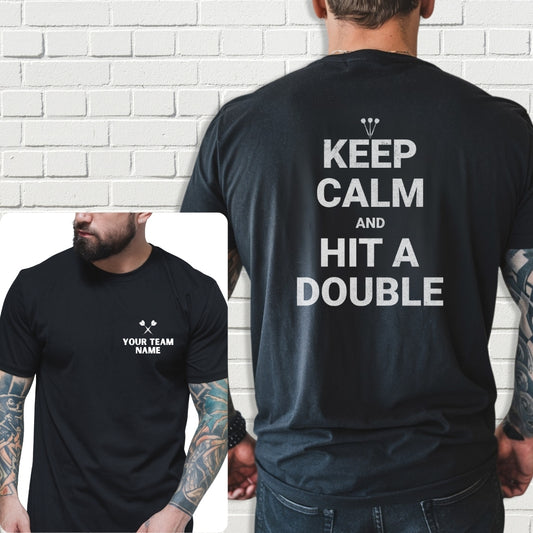 Custom Team Shirt - Keep Calm And Hit A Double
