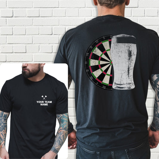 Custom Team Shirt - Darts And A Pint