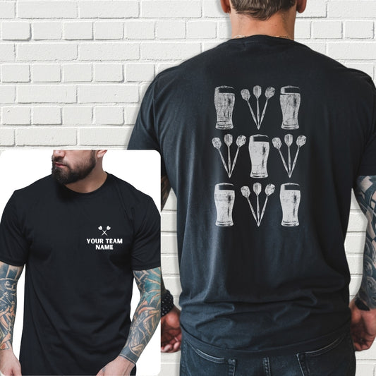 Custom Team Shirt - Darts And Beer 3x3