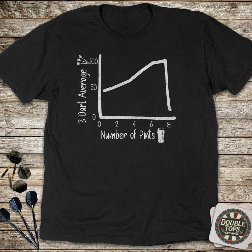 Darts And Pints Graph T-Shirt