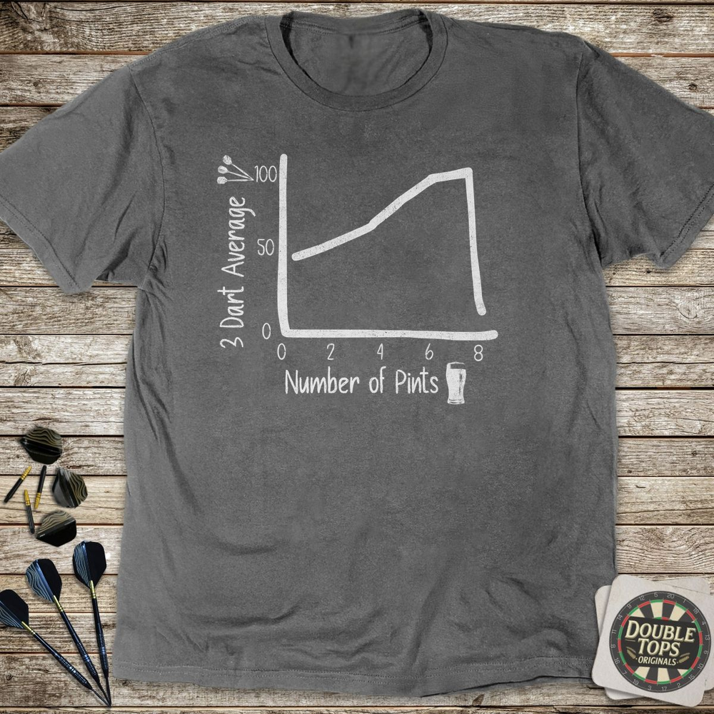 Darts And Pints Graph T-Shirt