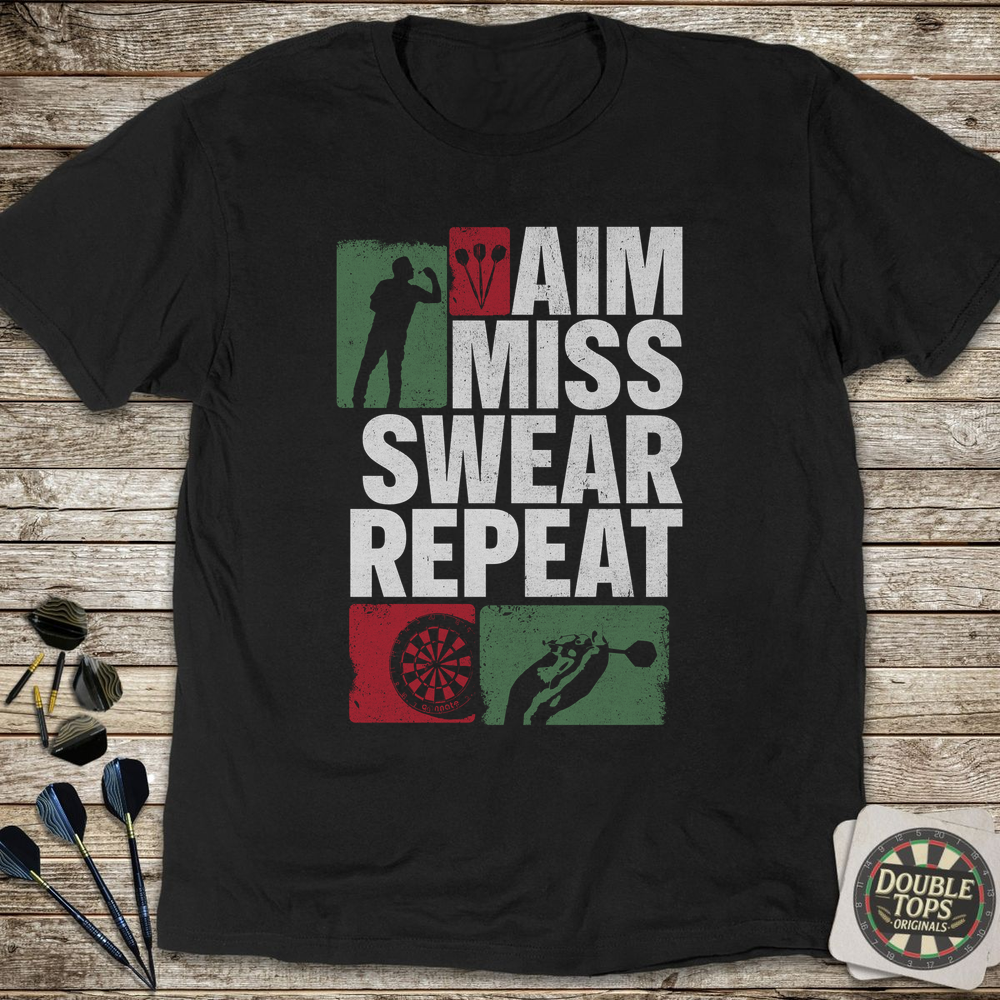 Aim Miss Swear Repeat T-Shirt