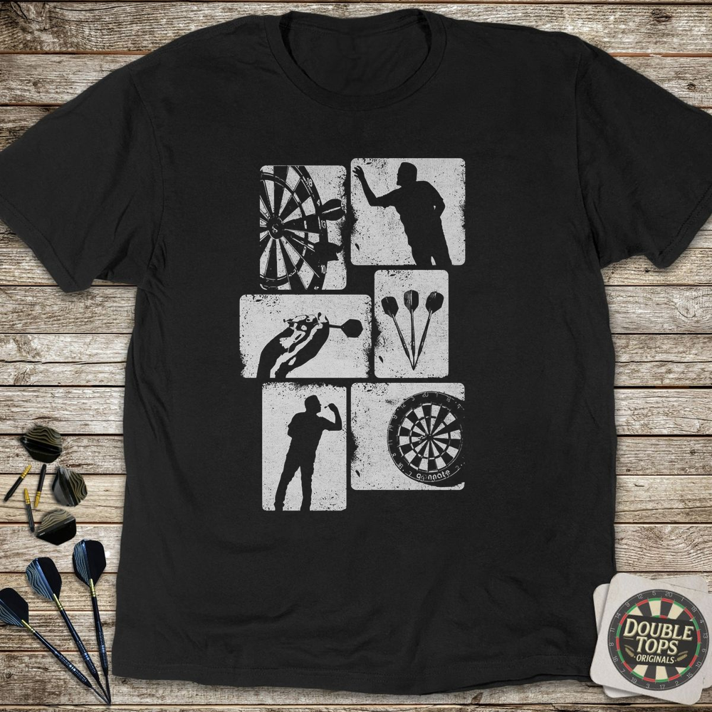 Retro Darts All White T-Shirt