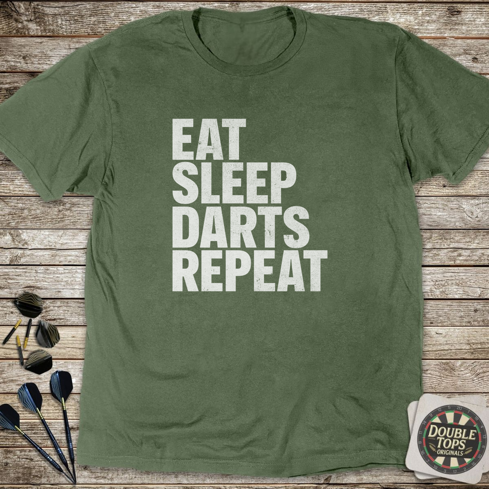 Eat Sleep Darts Repeat T-Shirt