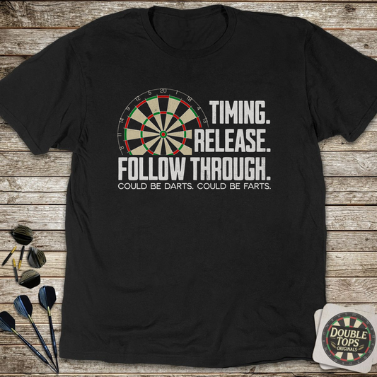 Timing. Release. Follow Through. T-Shirt