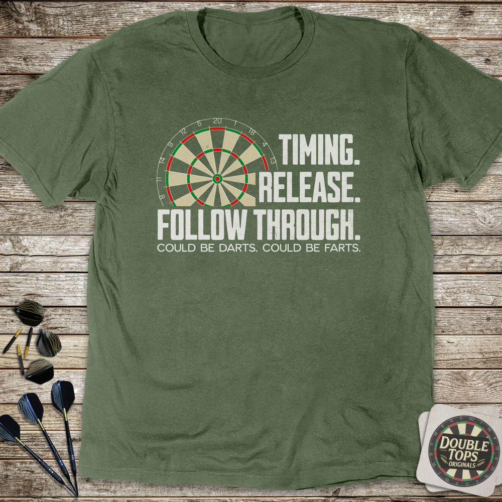 Timing. Release. Follow Through. T-Shirt